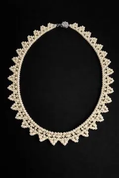 パール　チョーカー　付け襟　ヴィンテージ　ネックレス