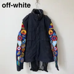 Off-White ミリタリージャケット ワッペン ネット装飾のサムネイル