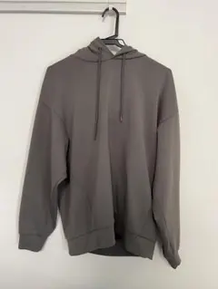 GU ダブルフェイスビッグプルパーカー (長袖) M グレー