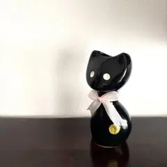 昭和レトロ　花瓶　一輪挿し　フラワーベース　ねこ　当時物　陶器　置物　インテリア