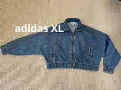 adidas XL デニム　ジャケット　美品　ブルー