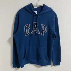 【即日発送】GAP ネイビー フード付きパーカー　ロゴ　XS 裏起毛