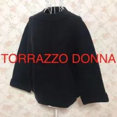 ★TORRAZZO DONNA/トラッゾドンナ★長袖セーターF(フリー)ブラック
