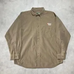 00s メンズ　チェックシャツ　長袖シャツ　オーバーサイズ　シティスタイル　XL