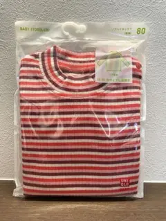 UNIQLO リブハイネックT 80