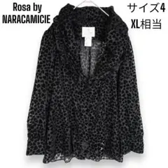 未使用品 ナラカミーチェ ハート柄 シアー ブラウス カットソー ジャケット 4