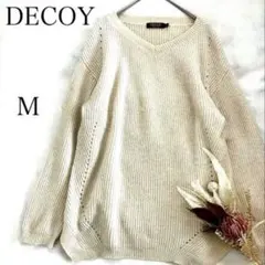 DECOY デコイ ニット プルオーバー ベージュ【M】秋冬 ゆったり