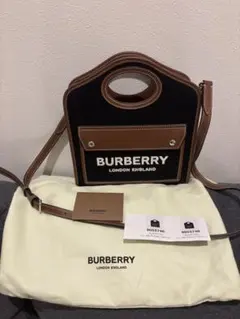 希少✨ Burberry バーバリー 巾着 ショルダーバッグ 肩掛け ブラック 希少✨ Burberry バーバリー 巾着 ショルダーバッグ 肩掛け ブラック