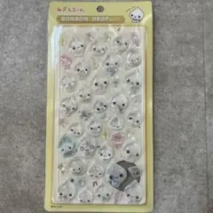 しずくちゃん ボンボンドロップシール　 クリア　ホワイト