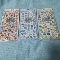 ジュエルプチドロップシール 3点セット かわいい ストーン付き