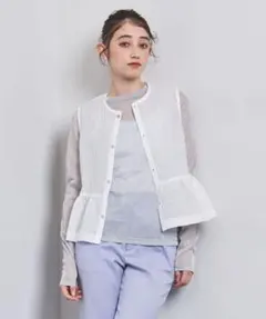 UNITED ARROWS エアリージャカード ベストのサムネイル
