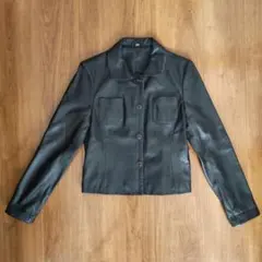 レザージャケット　羊革　 黒 レディース　М
