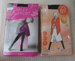 fukuske満足60デニール&Milky80デニール 2種セット　М-Lのサムネイル