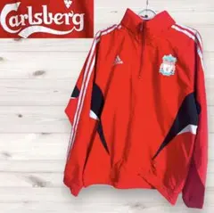 00s Kappa サッカーイタリア代表 ハーフジップ 長袖トップ 古着 紺 M