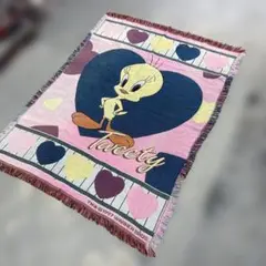 トゥイーティー ブランケット　マルチカバー　ソファーカバー　147x112