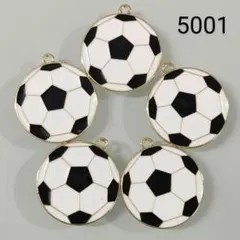 【商品番号5001】5こ♡サッカーボールチャーム♡