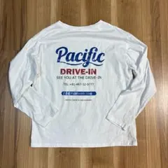 Pacific DRIVE-IN 長袖 Tシャツ ホワイト レディースのサムネイル