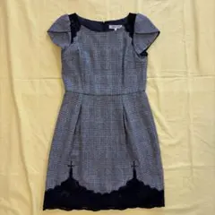 Apuweiser-riche チェック柄 半袖ワンピース