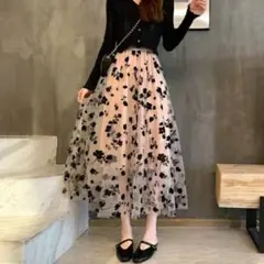 MAJESTIC LEGON 花柄 ロングスカート