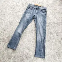 B2597【ユニクロ】ストレッチセルビッジ スリムフィットジーンズ普段着/29