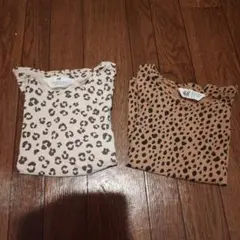 H＆M レオパード柄　Tシャツ2枚セットのサムネイル
