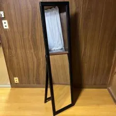 引き渡し】スタンドミラー 姿見 ダークブラウン - メルカリ