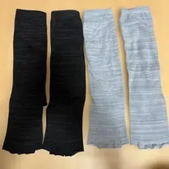 MUMUコラボ　かかと・フィンガーレス5本指　ハイソックス　38cm丈