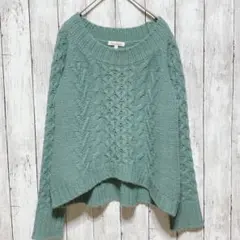 ロペピクニック セーター ニット バートネック 縄編み サイズＭ