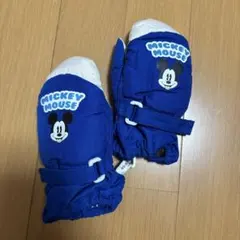 スノー　手袋　ミッキーマウス ミトン 80-90cm 青　イグニオ　アルペン