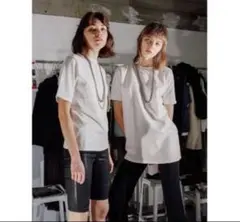 パーバーズ PERVERZE ダメージクラッシュ Tシャツ クルーネック 白のサムネイル