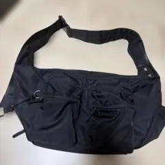 JEANASIS ジーナシス　ナイロンショルダーバッグ　ブラックのサムネイル