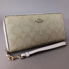 新品未使用】COACH 長財布 シグネチャー ホワイト 白 C4452 - メルカリ