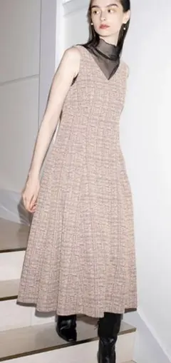 eimy istoire エイミーイストワール　ツイードワンピ　ロングワンピ