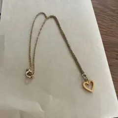 ゴールドカラー ネックレス ハート 中川装身具工業 SN刻印 金色 チョーカー