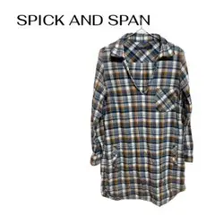 B1002SPICK AND SPAN長袖チェックチュニックブラウスカジュアルのサムネイル