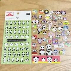 平成レトロ　パンダ　立体　スポンジ　サンエックス　クーリア　マインドウェイブ