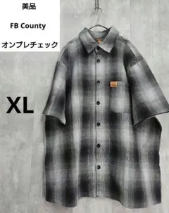 （美品）【FB County】 オンブレチェッカーシャツ XLのサムネイル