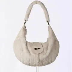 SCULPTOR Fluffy Slouchy Satin Bag White - メルカリ