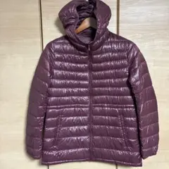 UNIQLO ユニクロ　ウルトラライトダウンジャケット フード付き　パープル Ｌ