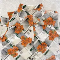 70s〜80s 昭和レトロ ヴィンテージ 花柄ワンピース 日本製