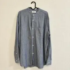 ユニクロ コットンリネンスタンドカラーシャツ ①