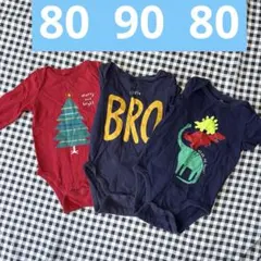 Gap baby ロンパース 3点セット 80 90 男の子 半袖 長袖