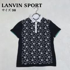 LANVIN SPORT ランバンスポール ゴルフウェア ポロシャツ 花柄 38のサムネイル