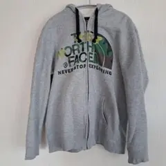THE NORTH FACE グレー パーカー フルジップ