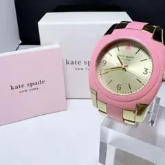 稼働✨Kate Spade 腕時計 スカイライン ラバー ピンク×ゴールドのサムネイル