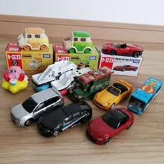 トミカ　12台　まとめ売り　ピカチュウ　ちいかわ　星のカービィ　ディズニーのサムネイル