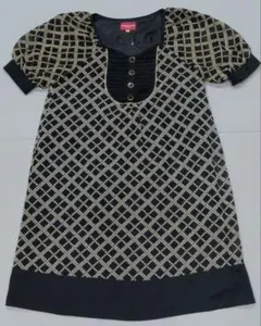 Apuweiser-riche 半袖ひざ丈ワンピース サイズ2