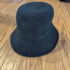 UNIQLO ブラック バケットハット ウール100% 55〜58cm