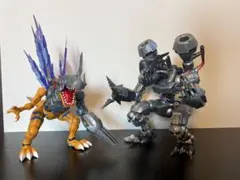 メタルグレイモン　ムゲンドラモン　組み立て済みプラモデルセット メタルグレイモン ムゲンドラモン 組み立て済みプラモデルセット