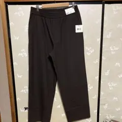ユニクロ:Cイージーワイドテーパードパンツ38ダークブラウンLサイズ